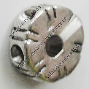 Beads, Zinc Alloy Jewelry Findings, 11mm, Sold by Bag