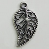 Pendant, Zinc Alloy Jewelry Findings, Leaf 10x18mm, Sold by Bag