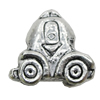 European Style Beads Zinc Alloy Jewelry Findings Lead-free, 13x12mm, Sold by Bag