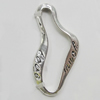 Pendant, Zinc Alloy Jewelry Findings, Nugget 13x30mm, Sold by Bag