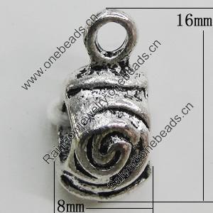 Connectors, Zinc Alloy Jewelry Findings, 8x16mm, Sold by Bag