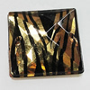 Acrylic Cabochons With Hole, Faceted Square 6mm, Sold by Bag
