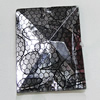 Acrylic Cabochons With Hole, Faceted Rectangle 30x40mm, Sold by Bag