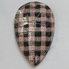 Acrylic Cabochons With Hole, Faceted Teardrop 10x6mm, Sold by Bag