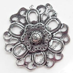 Connector, Zinc Alloy Jewelry Findings, 33x31mm, Sold by Bag  
