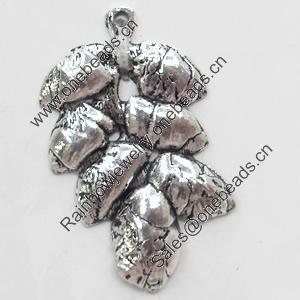 Pendant, Zinc Alloy Jewelry Findings, 19x30mm, Sold by Bag  