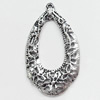 Pendant, Zinc Alloy Jewelry Findings, 19x32mm, Sold by Bag  