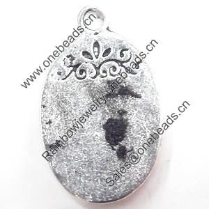 Pendant, Zinc Alloy Jewelry Findings, 15x24mm, Sold by Bag  