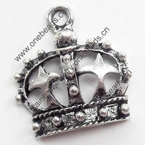 Pendant, Zinc Alloy Jewelry Findings, 20x22mm, Sold by Bag  
