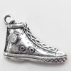 Pendant, Zinc Alloy Jewelry Findings, Shoes, 17x25mm, Sold by Bag  