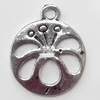 Pendant, Zinc Alloy Jewelry Findings, 17x20mm, Sold by Bag  