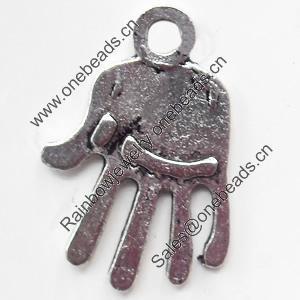 Pendant, Zinc Alloy Jewelry Findings, 18x24mm, Sold by Bag  