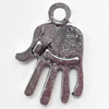 Pendant, Zinc Alloy Jewelry Findings, 18x24mm, Sold by Bag  