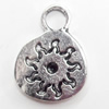 Pendant, Zinc Alloy Jewelry Findings, 13x17mm, Sold by Bag  