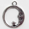 Pendant, Zinc Alloy Jewelry Findings, 17x20mm, Sold by Bag  