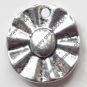Pendant, Zinc Alloy Jewelry Findings, 14x15mm, Sold by Bag  