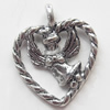 Pendant, Zinc Alloy Jewelry Findings, 16x19mm, Sold by Bag  