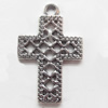 Pendant, Zinc Alloy Jewelry Findings, Cross, 16x25mm, Sold by Bag  