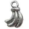 Pendant, Zinc Alloy Jewelry Findings, Banana, 12x18mm, Sold by Bag  