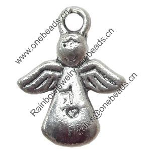 Pendant, Zinc Alloy Jewelry Findings, 13x16mm, Sold by Bag  