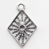 Pendant, Zinc Alloy Jewelry Findings, 12x18mm, Sold by Bag  