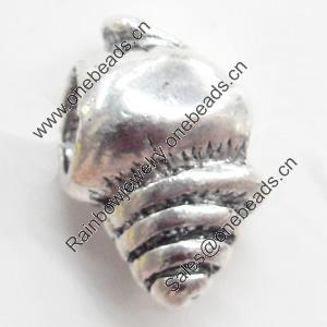 European Style Beads Zinc Alloy Jewelry Findings, 10x15mm, Sold by Bag  