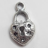 Pendant, Zinc Alloy Jewelry Findings, 9x17mm, Sold by Bag  