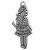 Pendant, Zinc Alloy Jewelry Findings, 10x25mm, Sold by Bag  