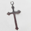 Pendant, Zinc Alloy Jewelry Findings, Cross, 14x29mm, Sold by Bag  