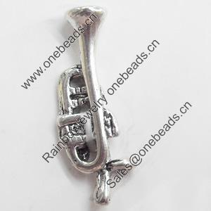 Pendant, Zinc Alloy Jewelry Findings, 8x24mm, Sold by Bag  