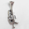 Pendant, Zinc Alloy Jewelry Findings, 8x24mm, Sold by Bag  