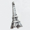 Pendant, Zinc Alloy Jewelry Findings, 7x19mm, Sold by Bag  