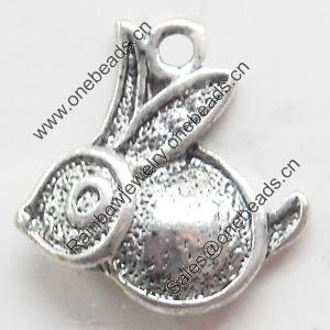 Pendant, Zinc Alloy Jewelry Findings, 13x13mm, Sold by Bag