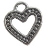 Pendant, Zinc Alloy Jewelry Findings, 13x14mm, Sold by Bag  