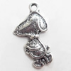 Pendant, Zinc Alloy Jewelry Findings, 10x18mm, Sold by Bag  