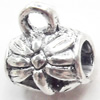 Pendant, Zinc Alloy Jewelry Findings, 8x11mm, Sold by Bag  