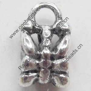 Pendant, Zinc Alloy Jewelry Findings, 7x11mm, Sold by Bag  