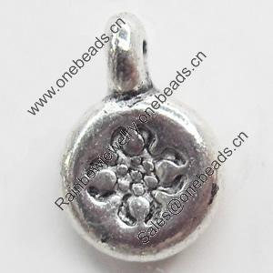 Pendant, Zinc Alloy Jewelry Findings, 8x12mm, Sold by Bag  