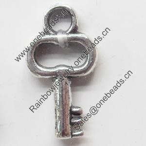 Pendant, Zinc Alloy Jewelry Findings, 10x20mm, Sold by Bag  