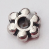 Spacer Zinc Alloy Jewelry Findings, 5mm, Sold by Bag  