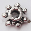 Spacer Zinc Alloy Jewelry Findings, 7mm, Sold by Bag  