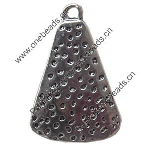 Pendant, Zinc Alloy Jewelry Findings, 17x26mm, Sold by Bag  