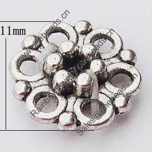 Spacer Zinc Alloy Jewelry Findings, 11mm, Sold by Bag  