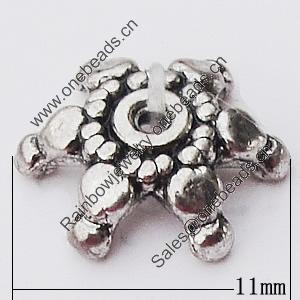 Bead Caps Zinc Alloy Jewelry Findings Lead-free, 11mm, Sold by Bag  