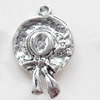 Pendant, Zinc Alloy Jewelry Findings, Hat, 16x24mm, Sold by Bag  