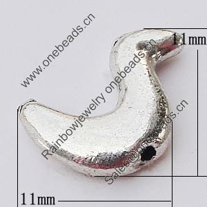 Beads, Zinc Alloy Jewelry Findings, 11x11mm, Sold by Bag  
