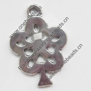 Pendant, Zinc Alloy Jewelry Findings, 15x21mm, Sold by Bag  