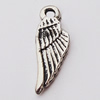 Pendant, Zinc Alloy Jewelry Findings, Wing 6x16mm, Sold by Bag  