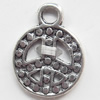 Pendant, Zinc Alloy Jewelry Findings, 12x16mm, Sold by Bag  