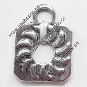 Pendant, Zinc Alloy Jewelry Findings, 14x20mm, Sold by Bag  